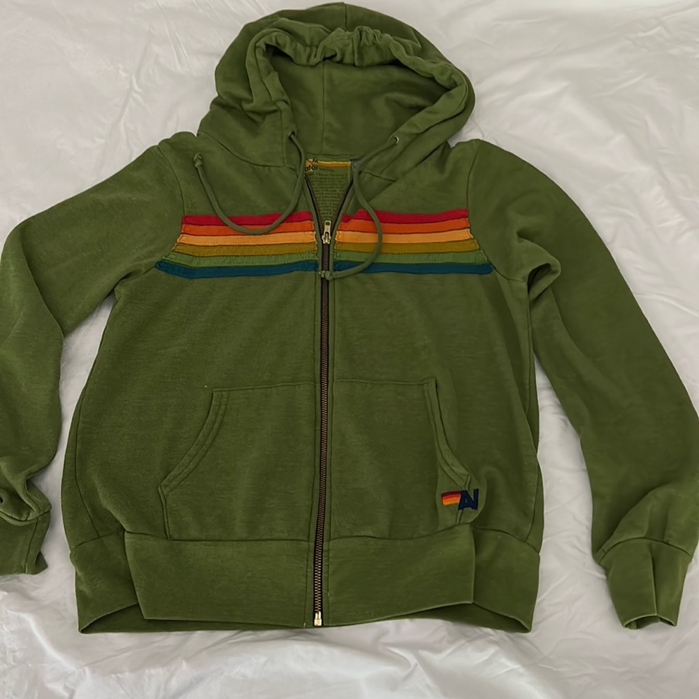 Aviator Nation zip hoodie sz M